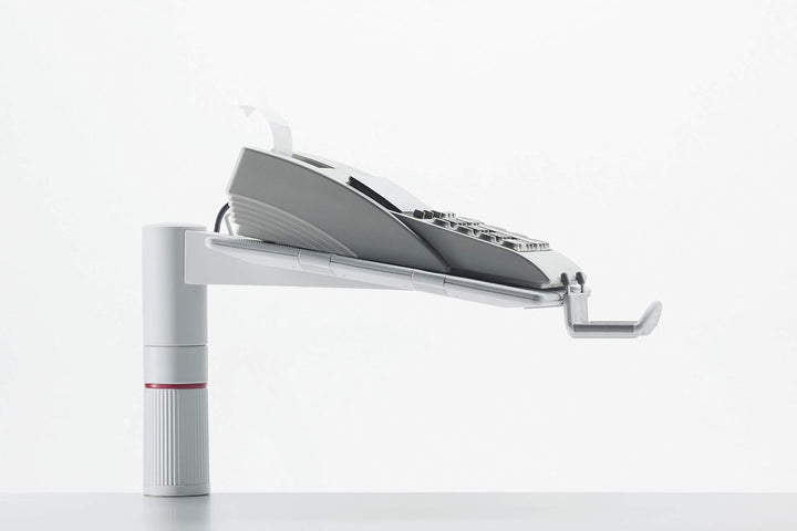Novus PhoneMaster Schreibtisch Telefonhalterung lichtgrau, 26 x 17 x 14 cm Lichtgrau Single, Lichtgr