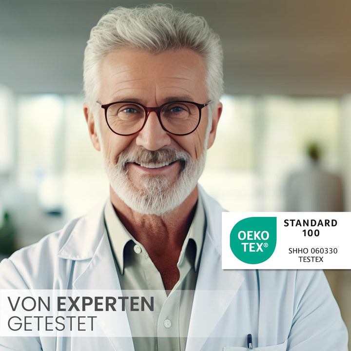 ELONEO Schlaf Topper Reise-Set 3 teilig: Visko-Matratzenauflage, Visko-Kopfkissen, hochwertige Trans
