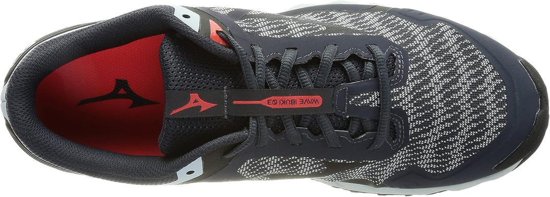 Mizuno Wave Ibuki 3 Herren Traillaufschuh 40.5 EU Indiaink Black Wanblue, 40.5 EU Indiaink Black Wan