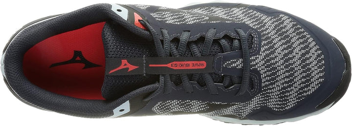 Mizuno Wave Ibuki 3 Herren Traillaufschuh 40.5 EU Indiaink Black Wanblue, 40.5 EU Indiaink Black Wan