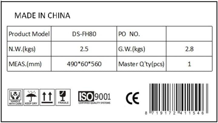 DSIT 19 Zoll Fachboden für 800mm Tiefe Serverschränke - 1 HE - Traglast 60 kg, 800mm Tiefe