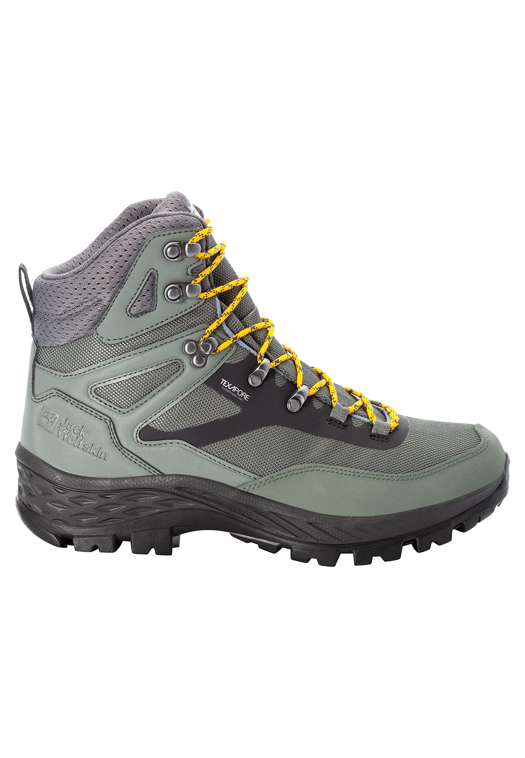 Jack Wolfskin Herren Rebellion Guide Texapore Mid M Walking-Schuh 39.5 EU Gecko Green, 39.5 EU Gecko