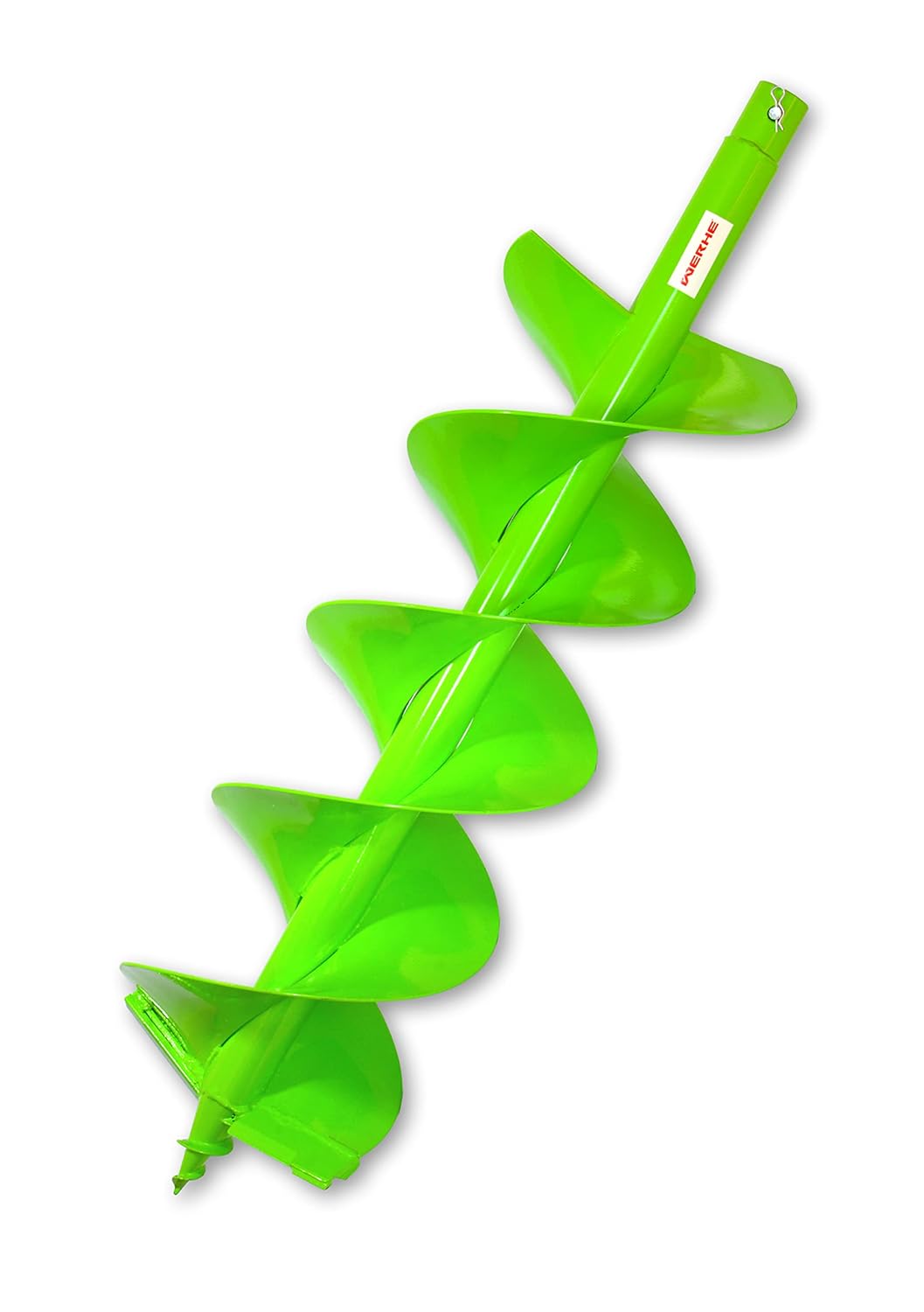 WERHE Profi Bohrer für Erdbohrer 250 mm Pfahlbohrer Brunnenbohrer präzise Bohrspitze Doppelspiral Ha