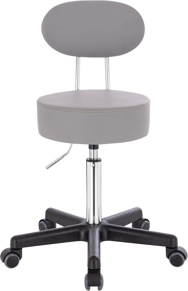 1stuff® Profi Rollhocker Drehhocker Squash - Sitzhöhee ca. 51-71cm - Arzthocker Arbeitshocker Büroho