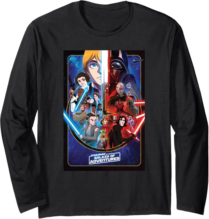 Star Wars Galaxy of Adventures Animated-Series Poster Langarmshirt