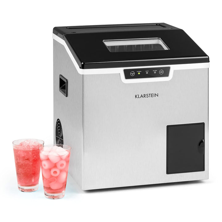 Klarstein Icefestival Cube Eiswürfelbereiter, 400 W, 12-20 kg/24h Eiswürfel, Eisfachkapazität: 1,9 k