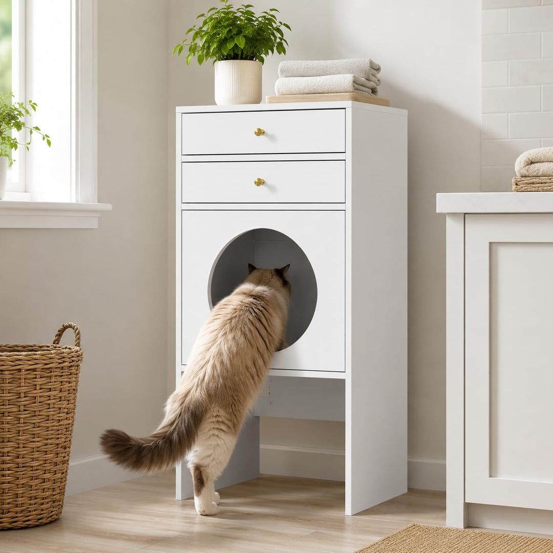 Katzenschrank Weiss 2, Weiss 2
