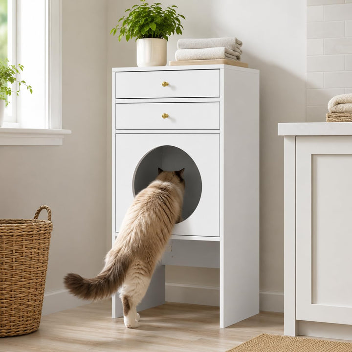 Katzenschrank Weiss 2, Weiss 2