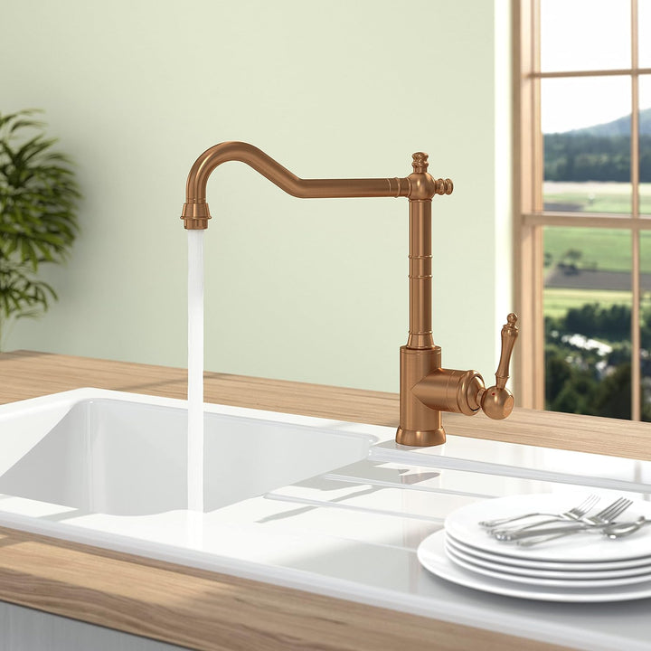 Villeroy &amp; Boch Avia 2.0 | Hochdruck | Einhand-Küchenarmatur | Bronze | 92400004 Bronze Hochdruck Fe