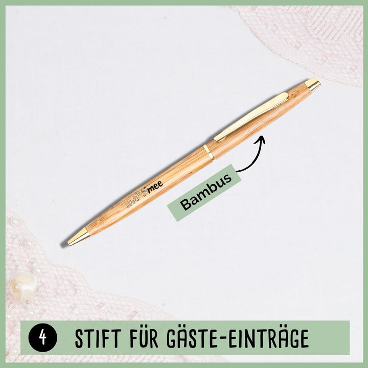 Fotospiel Hochzeit Set by snaPmee - 50+4 Fotoaufgaben, Fotobuch (Hardcover) mit Stift, 133 Sticker,