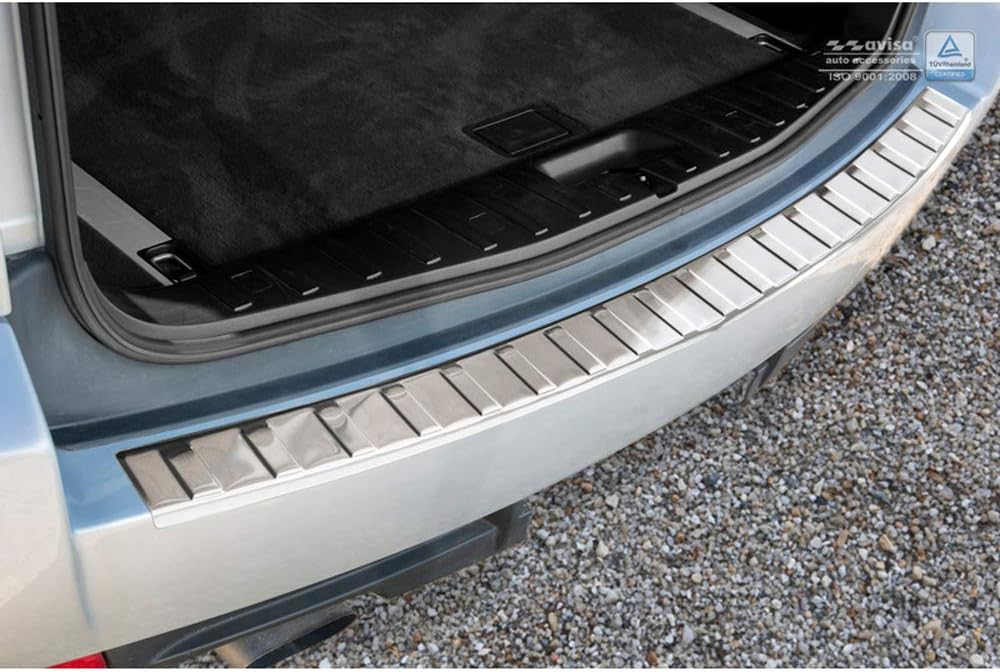 Avisa Edelstahl Heckstossstangenschutz kompatibel mit BMW X3 (E83) Facelift 2006-2010 &