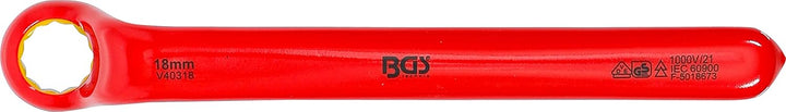 BGS 72018 | VDE-Einringschlüssel | tief gekröpft | SW 18 mm, SW 18 mm