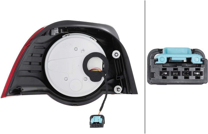 HELLA 2VA 009 246-141 Heckleuchte - LED - glasklar/rot - äusserer Teil - rechts - für u.a. VW Eos (1