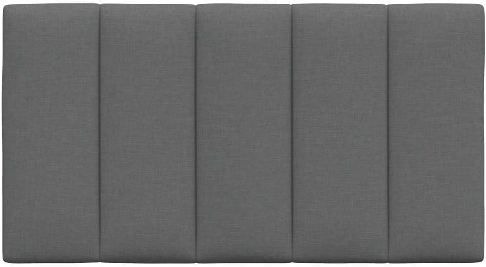 vidaXL Kopfteil-Kissen Hanko Dunkelgrau 90 cm Stoff, Kopfteilkissen, Kopfkissen, Lesekissen, Kopftei