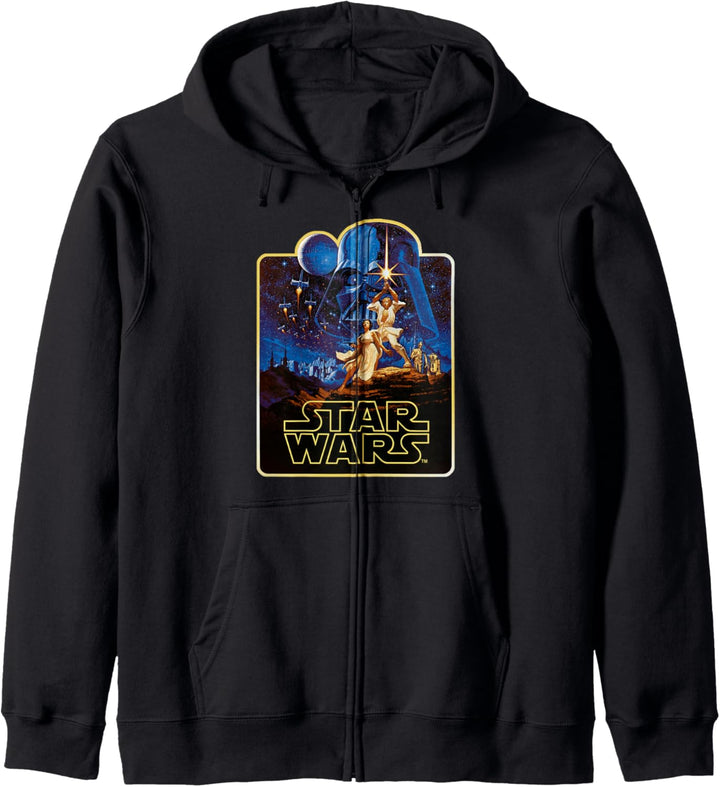 Star Wars A New Hope Movie Poster Kapuzenjacke