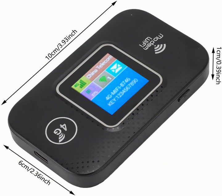 4G LTE Mobiler WLAN Hotspot Tragbarer Router Mit SIM Kartensteckplatz 300 Mbit/s Für Bis Zu 10 Gerät