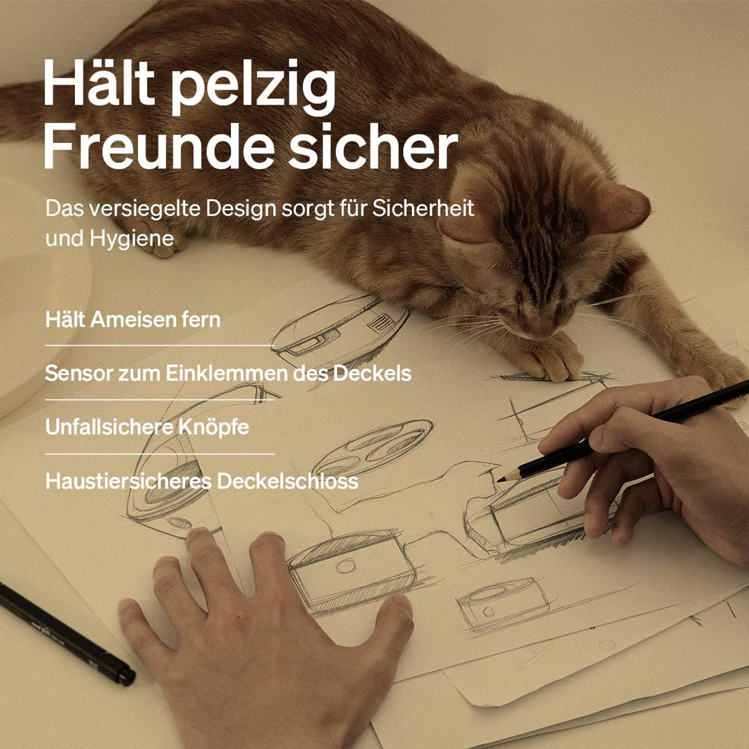 PETLIBRO Futterautomat Katze Nassfutter, 2,4 GHz Wi-Fi Smart App-Steuerung, Neufassung Nassfutteraut