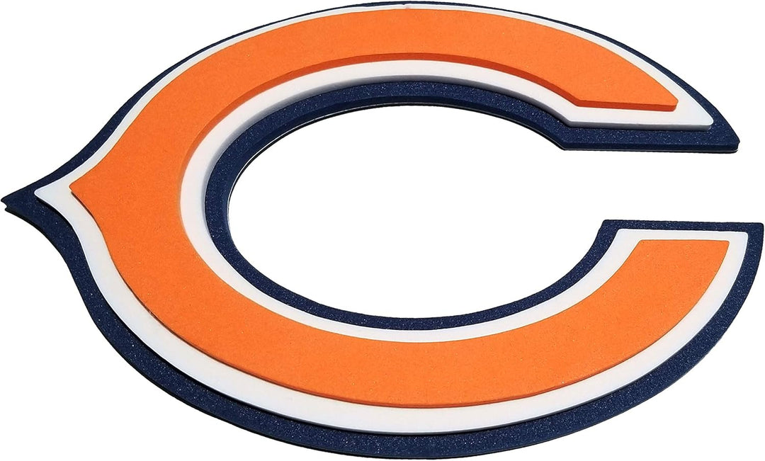 FanFave NFL Fanchain XXL Kette mit 3D Foam Anhänger Orange Einheitsgrösse, Orange Einheitsgrösse
