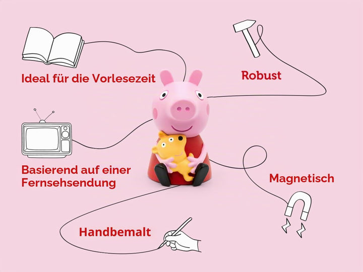 Tonies Peppa Pig Audio-Figur - Auf der Strasse mit Peppa Hörbücher für Kinder