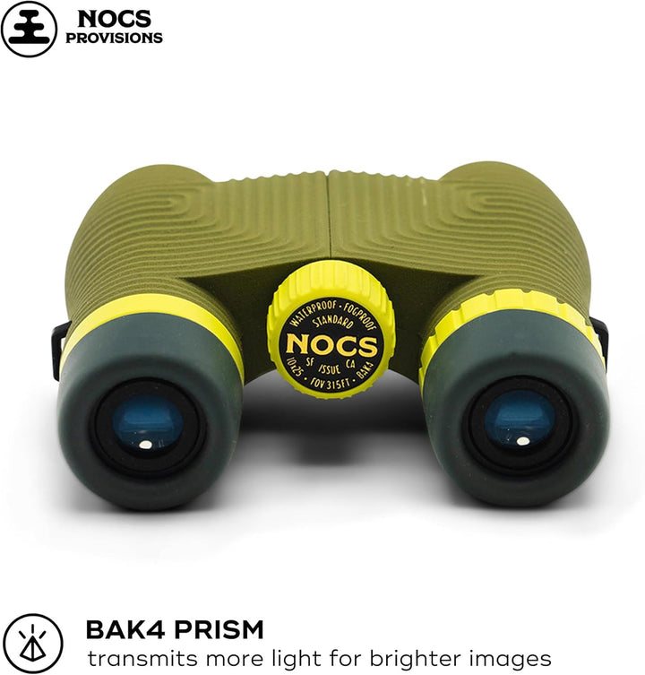 Nocs Provisions Standard Issue 10x25 wasserdichtes Fernglas | leicht, kompakt, 10-fache Vergrösserun