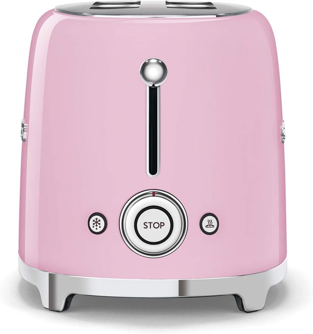 Smeg TSF01PKEU Toaster 2 Scheiben, cadillacpink, Rosa