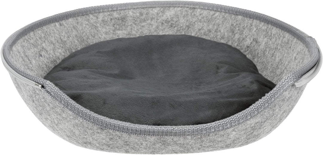 Trixie 36316 Kuschelhöhle Luna, Filz, 40 × 24 × 46 cm, hellgrau