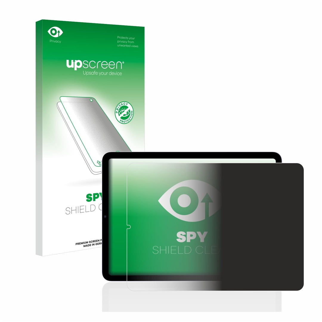 upscreen Anti-Spy Blickschutzfolie für Apple iPad Air 5 WiFi/WiFi Cellular 2022 (5. Gen.) Privacy Di