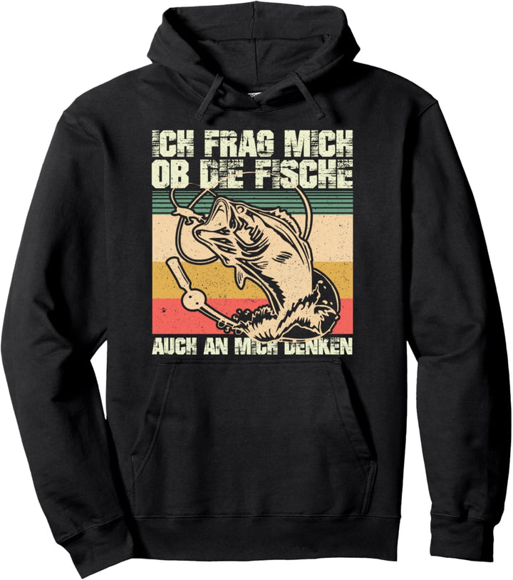 Ich Frag Mich Ob Die Fische Auch An Mich Denken Pullover Hoodie
