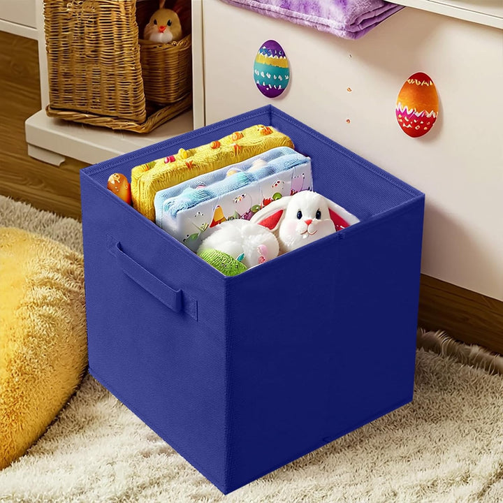 PowerKing Aufbewahrungsbox, 6er faltbar Aufbewahrungswürfel Aufbewahrung Box Organizer aus Stoff in