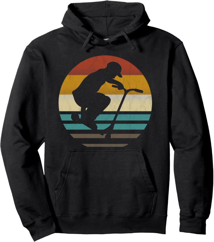 Stunt-Scooter Stunt-Scooter Tretroller retro vintage Pullover Hoodie
