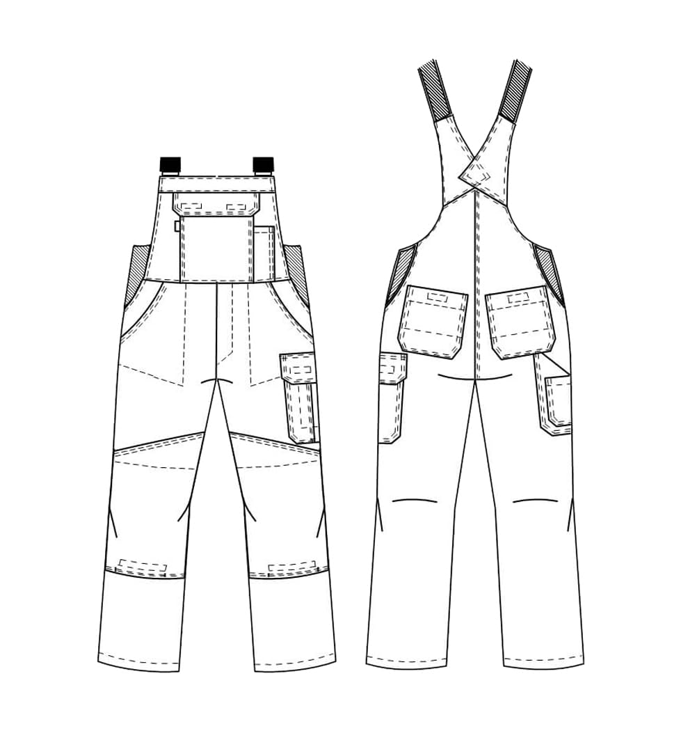 Latzhose Basic 94 Grün, 94 Grün