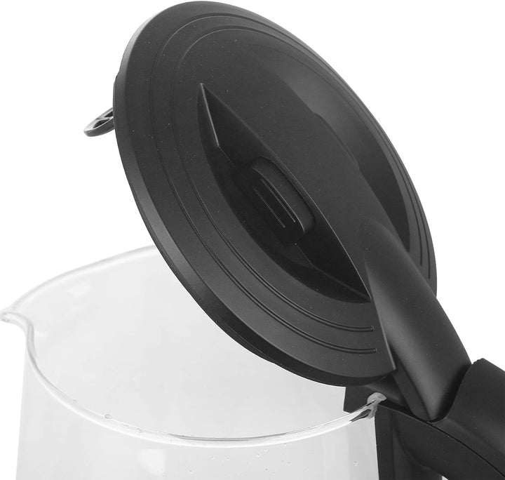 Emerio WK-123131, Glas Wasserkocher 1.7L, BPA frei, bestes Borosilikatglas, 2200 Watt, schöne blaue