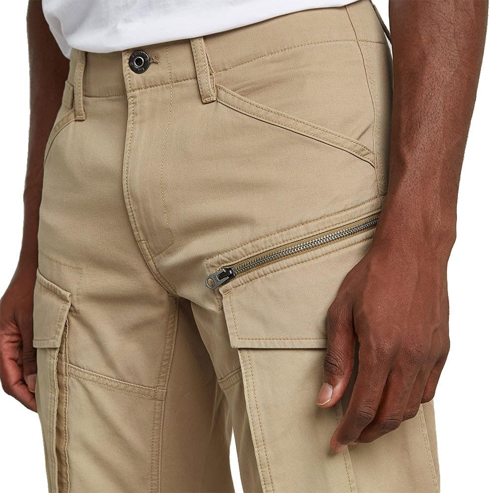 G-STAR Herren Rovic Zip 3D Regular Tapered Pants 26W / 32L Braun (Lion D02190-c962-1610), 26W / 32L