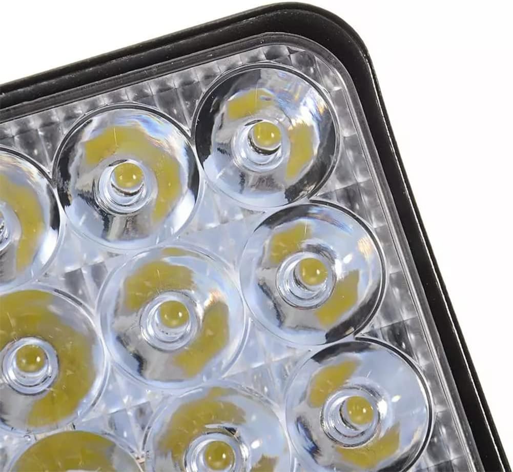 Boncak LED Arbeitsscheinwerfer, 10 X 48W Quadrat 3.3” Zusatzscheinwerfer Scheinwerfer Flutlicht Refl