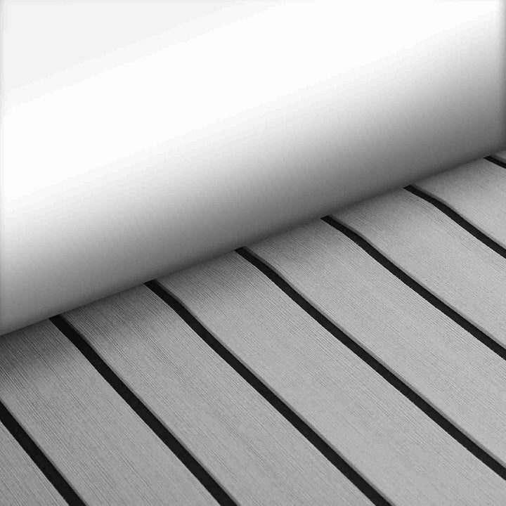 GOTOTOP 240 x 90 x 0,6 cm / Terrassen-Unterlage / EVA-Teakholz-Terrassen-Blatt/rutschfeste Marine-Bo