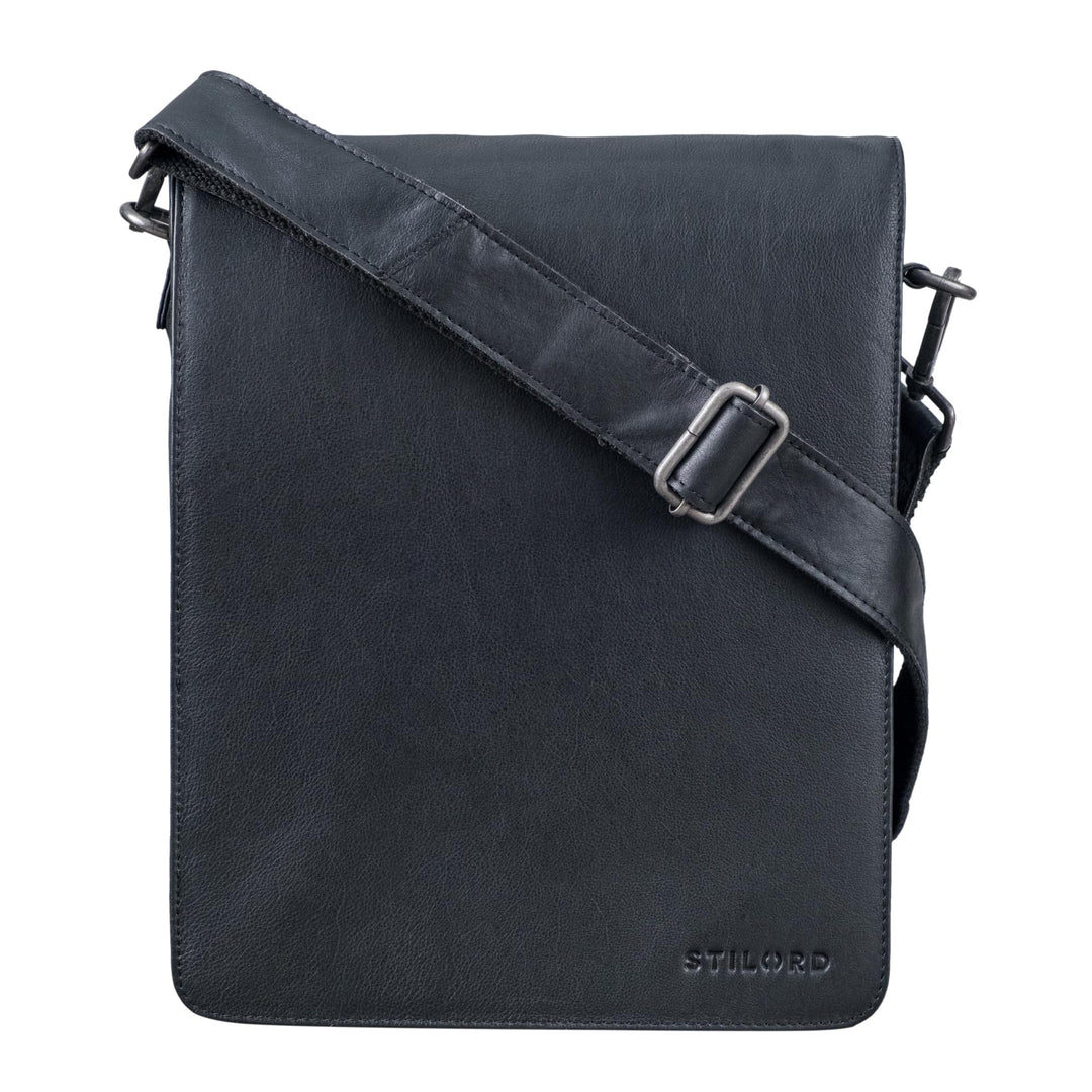 STILORD "Oxford Vintage Umhängetasche Leder Herren für 13 Zoll Tablet MacBooks und iPad Schultertasc