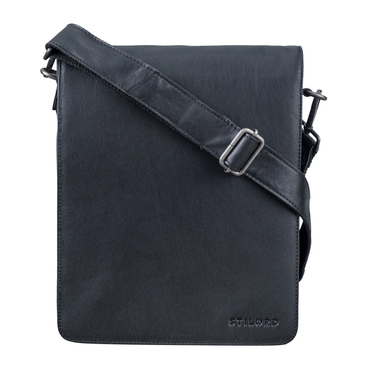 STILORD "Oxford Vintage Umhängetasche Leder Herren für 13 Zoll Tablet MacBooks und iPad Schultertasc