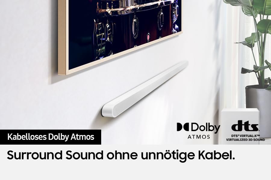 Samsung HW-S711GD 3.1-Kanal Ultra Slim Soundbar für TV-Geräte, Bluetooth-Lautsprecher mit ultraschla
