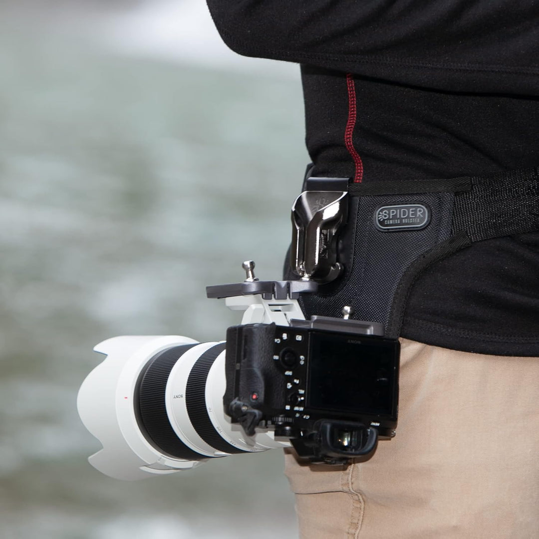 Spider Holster SpiderPro Lens Collar Plate V2 for Any Spider Camera Holster System with Left and Rig