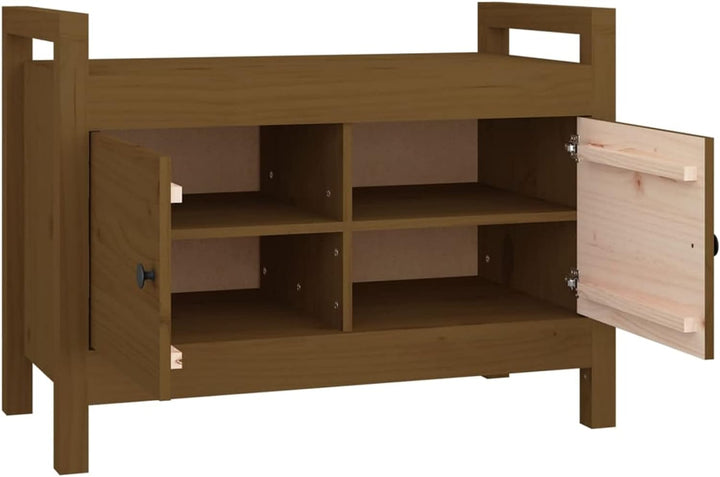 Tidyard Flurbank Schuhbank, Aufbewahrungsschrank, Schuhregal mit Fächern, Schuhbank Garderobenbank H