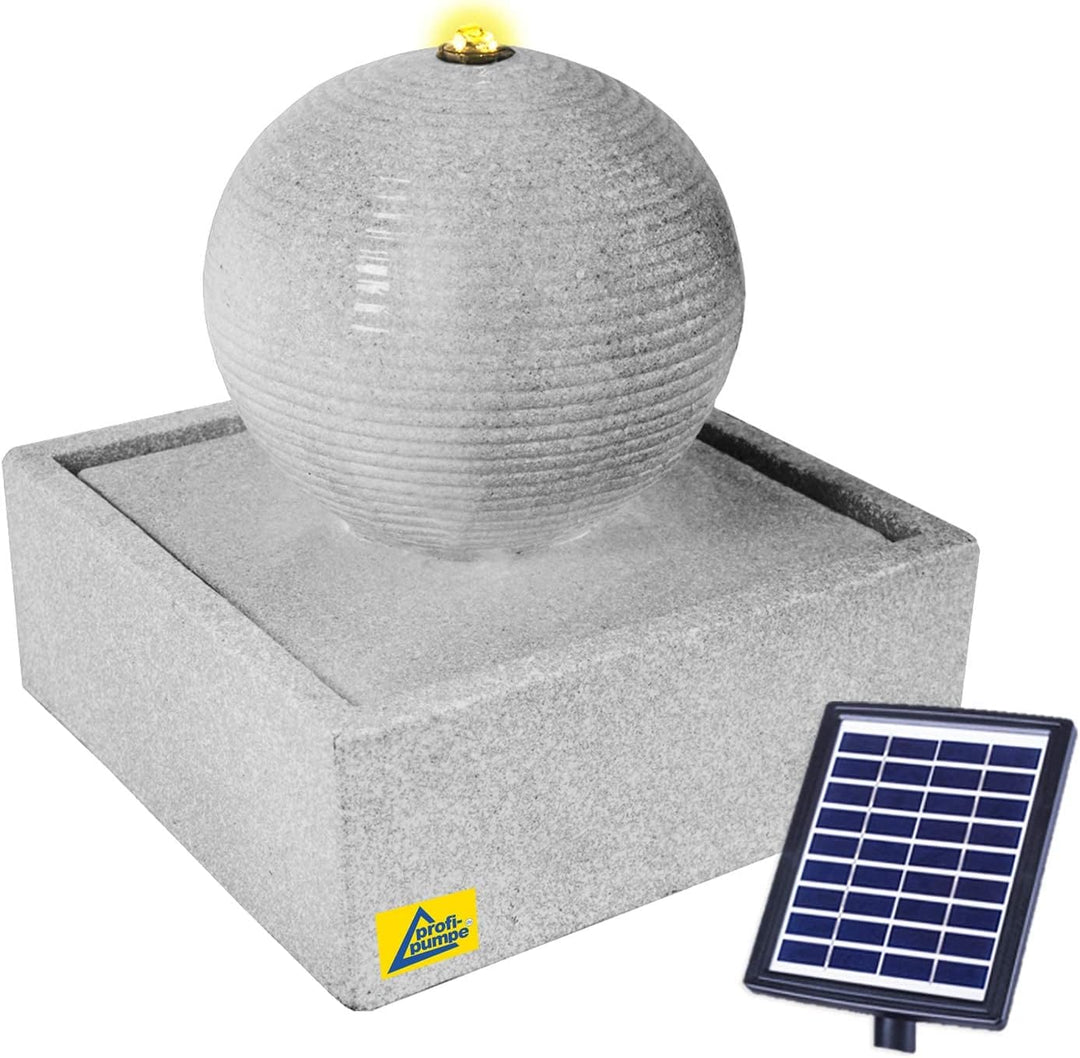 Gartenbrunnen Solarbrunnen Brunnen, Vogelbad Wasserfall, Gartendeko mit Pumpe, Wasserspiel für Garte