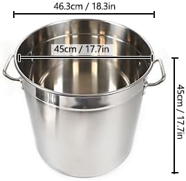 Gastronomie Kochtopf Suppentopf,35L/50L/70L/100L Edelstahl Kochtöpfe,Suppentopf mit Deckel,Grosser T