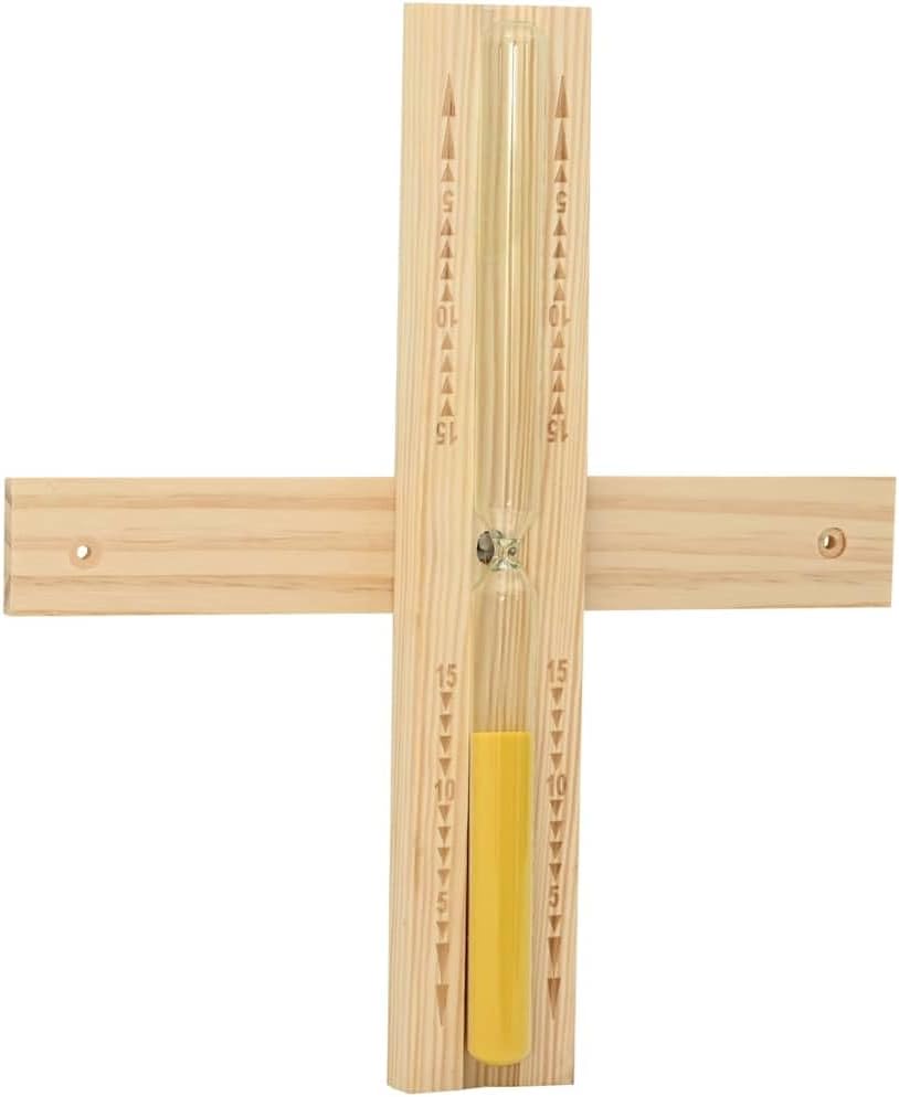 Sauna Zubehör Set 4 pcs Braun massives Kiefernholz Hanf 4L Eimer Schöpfkelle Thermo Hygrometer Sandu