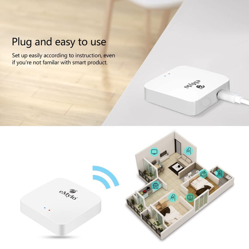 eMylo 3.0 ZigBee Gateway Tuya Smart ZigBee Hub Drahtloses Fernsteuerungs Gateway Smart ZigBee Gatewa