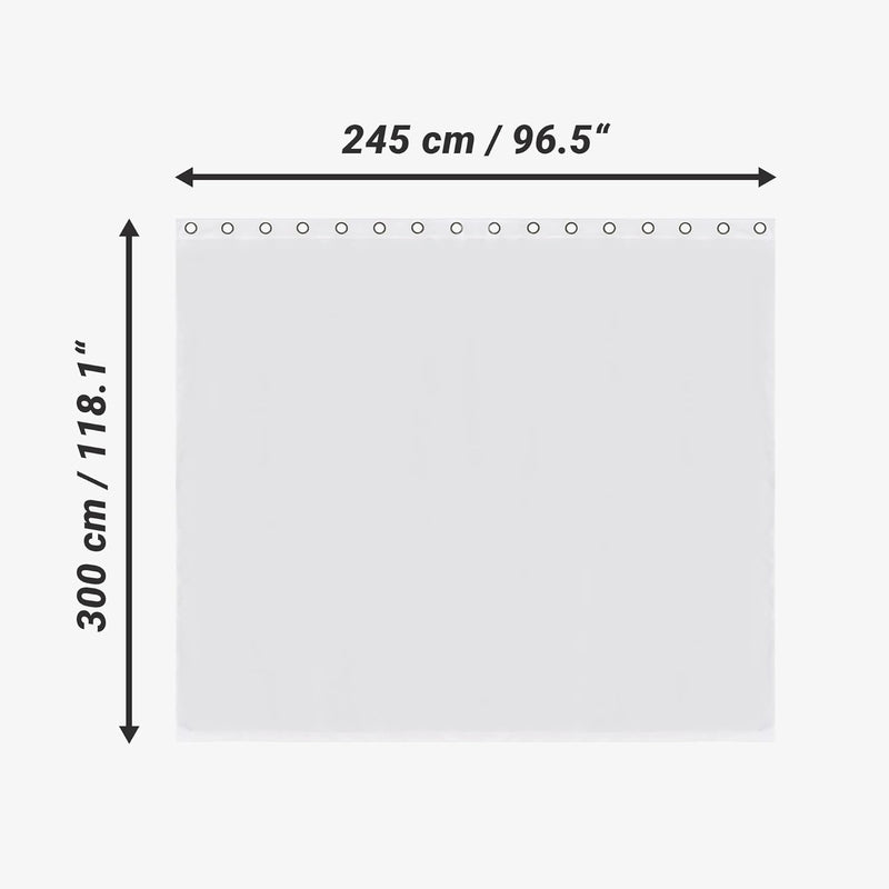 JEMIDI Vorhang blickdicht lichtundurchlässig - Gardine mit Ösen Anbringung - Ösenschal Dekoschal Ver