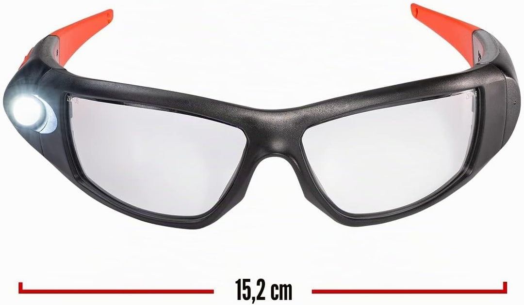 Coast SPG500 Wiederaufladbare LED-Sicherheitsbrille mit Beleuchtung, Bulls-Eye Spot-Strahl, ANSI Z87