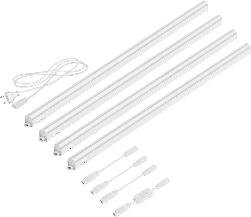 parlat LED Unterbau-Leuchten Rigel, je 87,3cm, mit Schalter, je 1002lm, warm-weiss, 4er Set