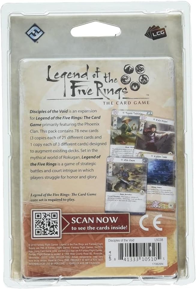 Fantasy Flight Games FFGL5C08 Disciples of The Void Phoenix Clan Erweiterungspaket: L5R LCG, Mehrfar