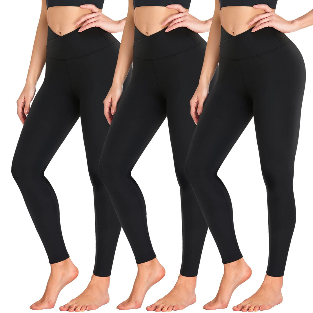 ACTINPUT Leggings Damen High Waist Leggins Blickdicht Schwarze Sportleggings Lang Elastische Yogahos