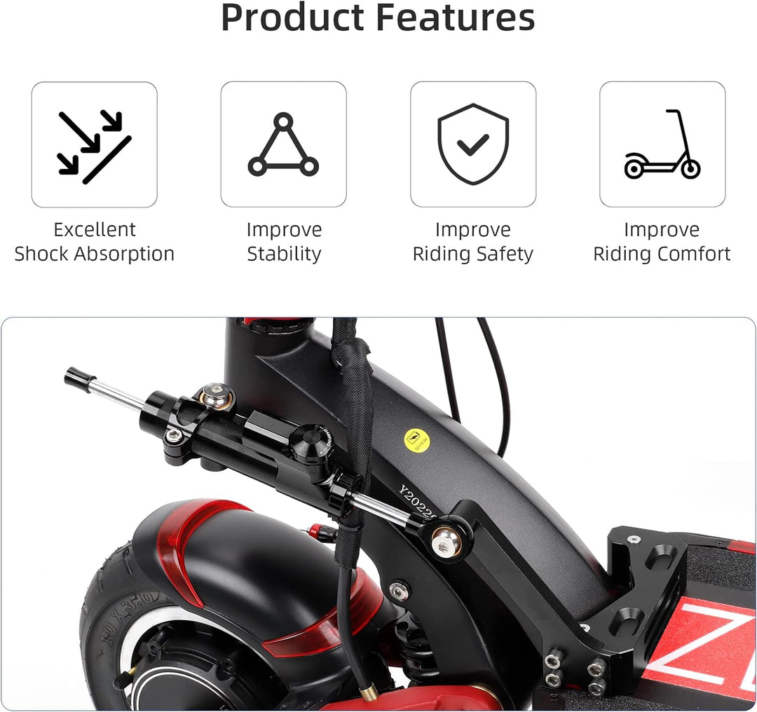 ulip Lenkungsdämpfer Set für Speedual Zero 10 x 10 Zoll Dämpfungslineal Stabilisator Zubehör Elektro